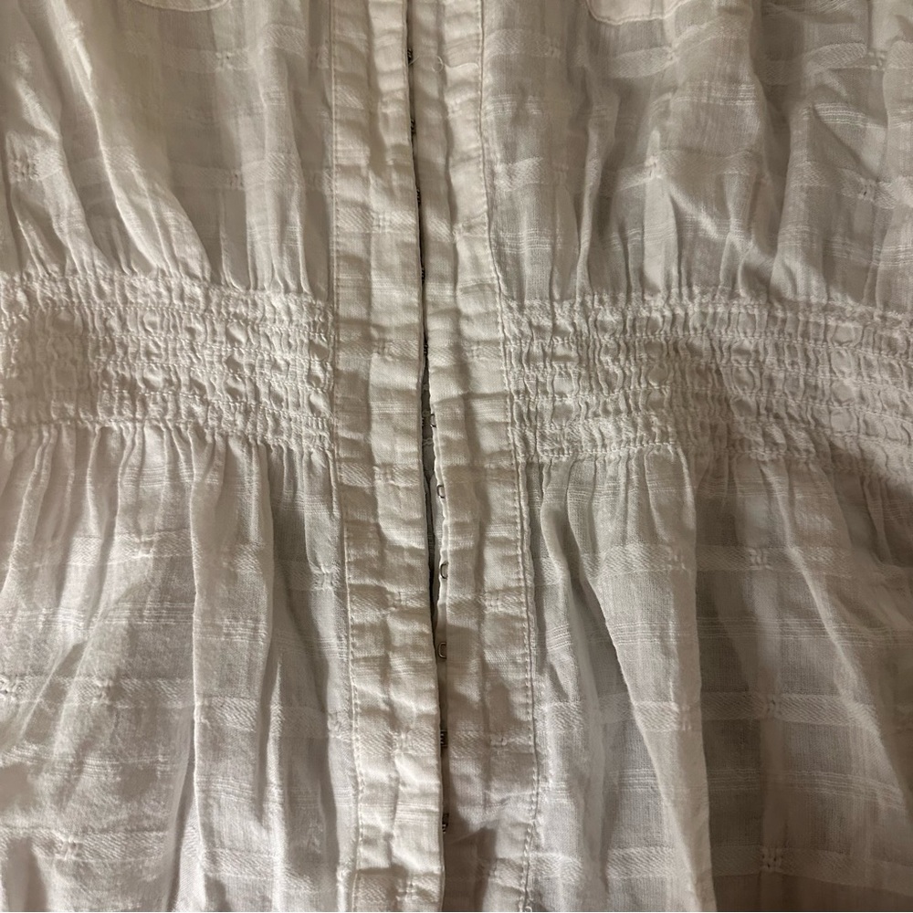 Guess Short Sleeves Blouse White size L Women - Picture 6 of 14